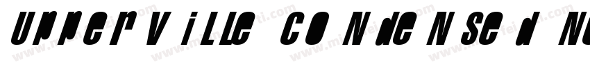Upperville Condensed Normal字体转换